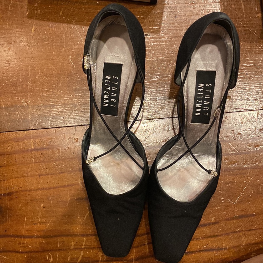 Stuart Weitzman  “black peau rondex”